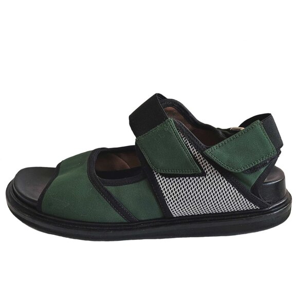 MARNI GREEN FUSSBETT NYLON SANDALS (35.5) - Picture 8 of 10